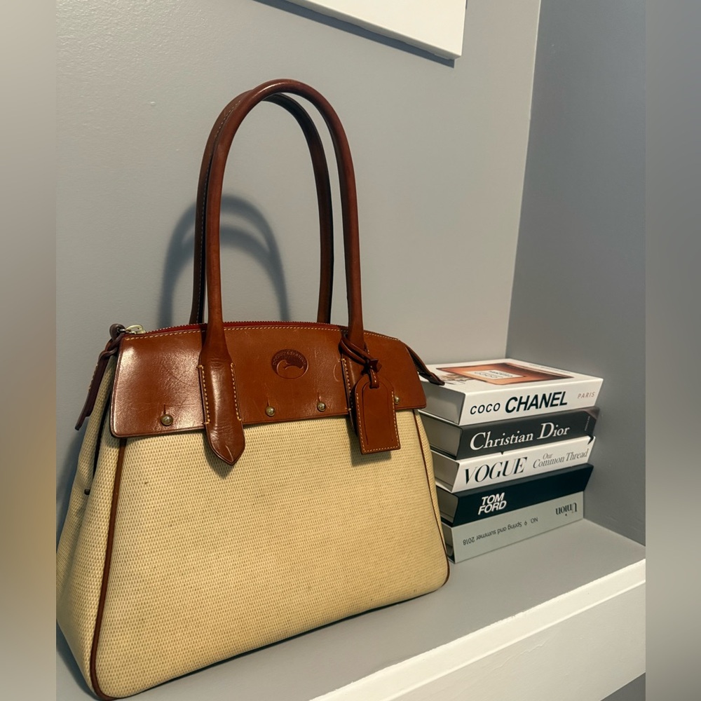 Rooney and Bourke Wilson Panama Tan and Brown leather satchel  large - Picture 6 of 14